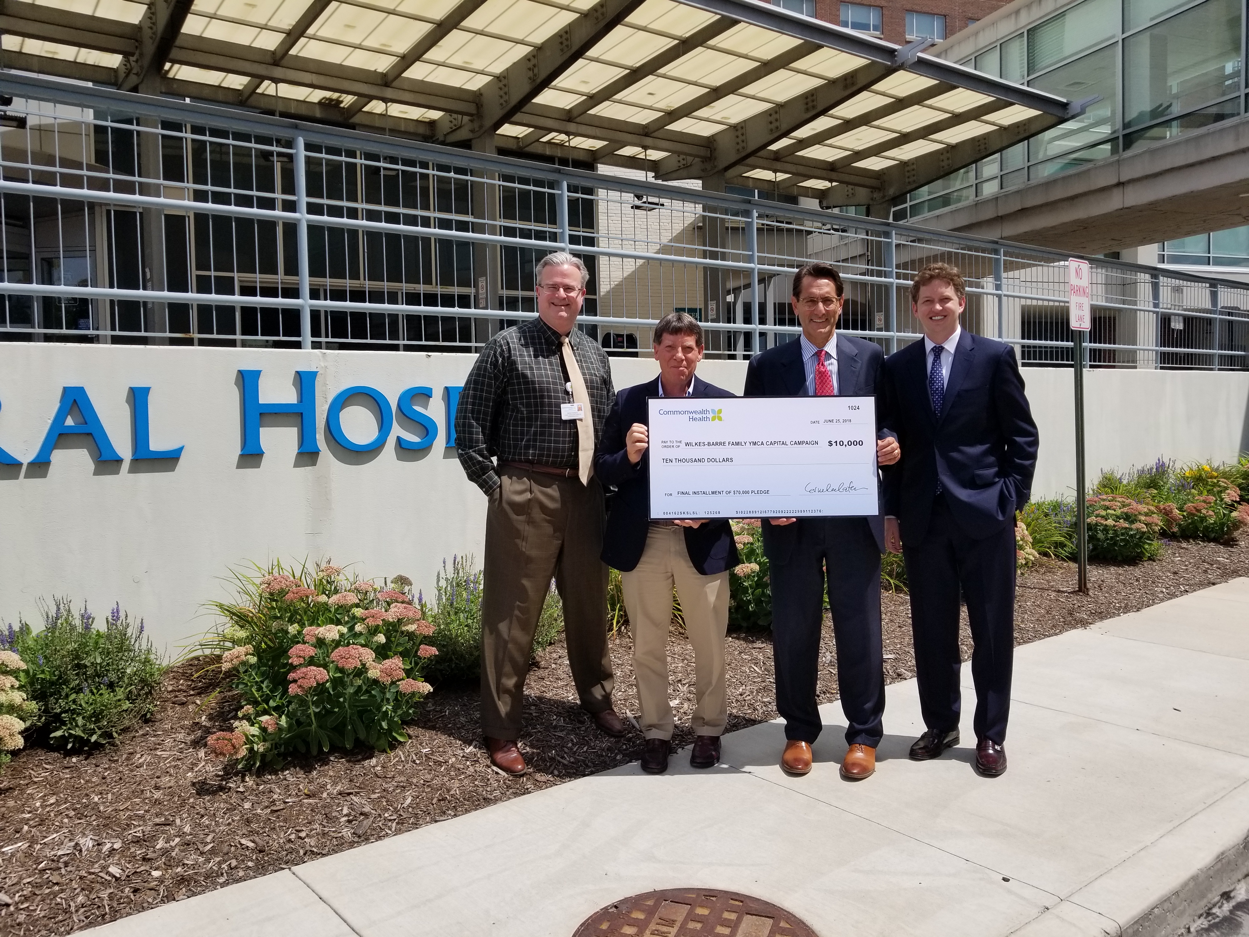 YMCA Check Presentation