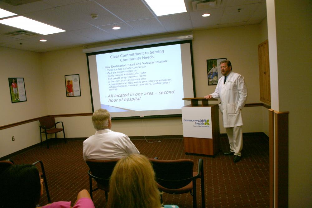 Dr. Fitzpatrick at Presser