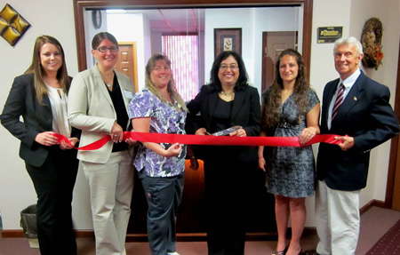 Khan ribbon-cutting ceremony